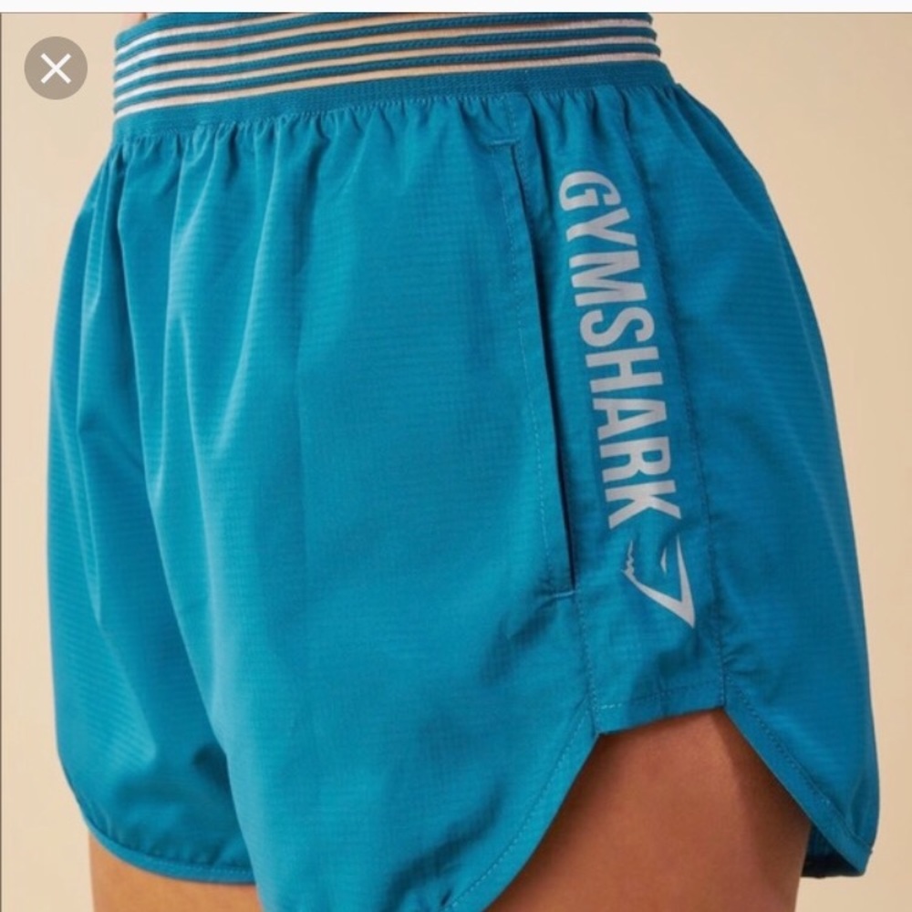 Gymshark green running shorts